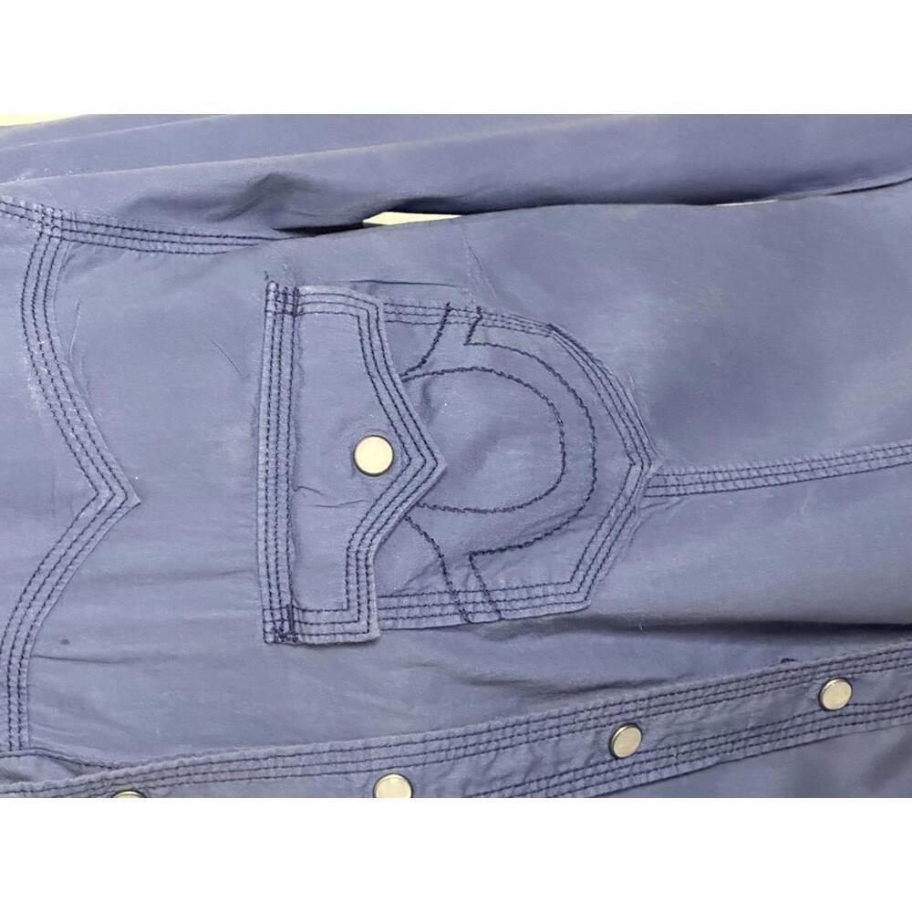 True Religion blue unisex Western long sleeve button-up shirt Size Small - Picture 4 of 8